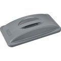 Global Equipment Solid Recycling Lid With Handle, Gray A-PR003GY